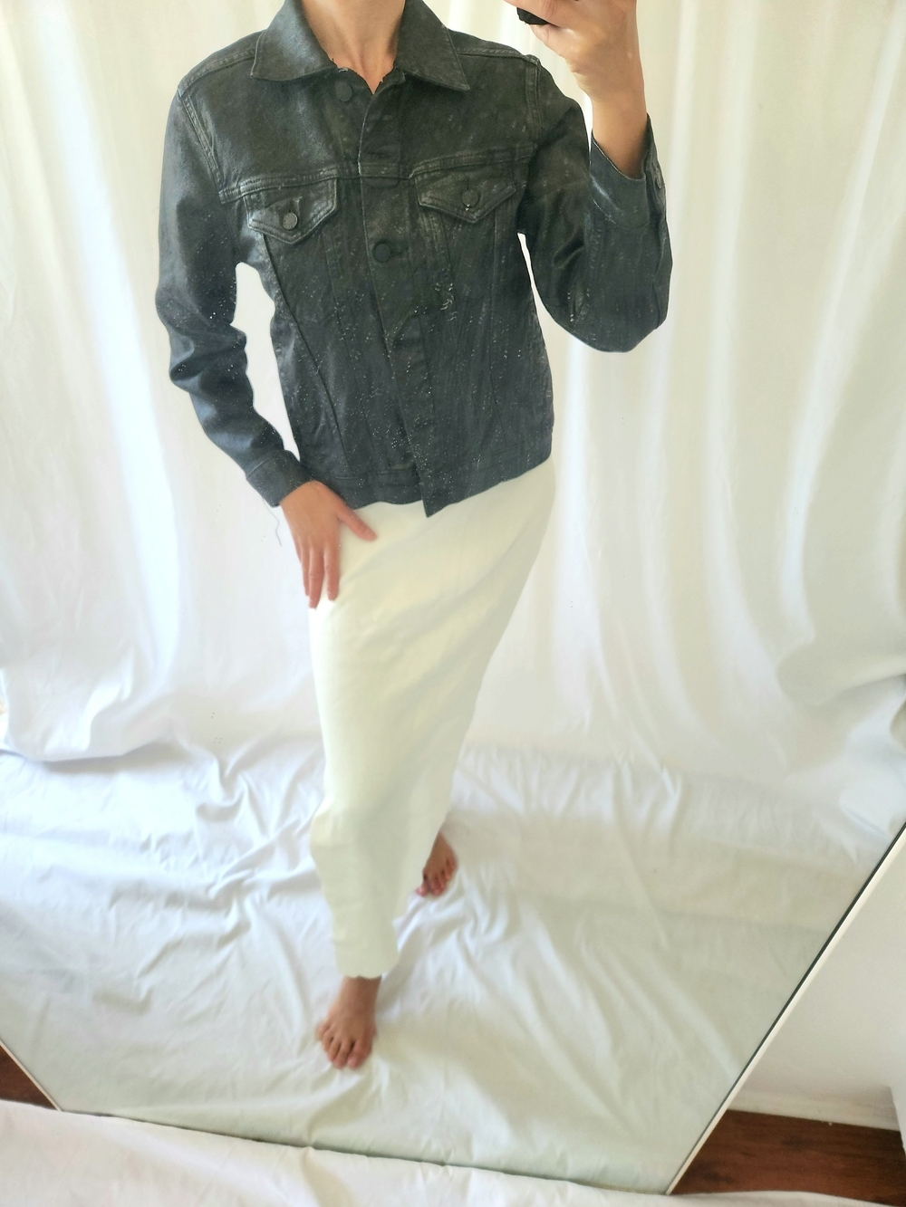 Rails Black Washed Denim Jean Jacket